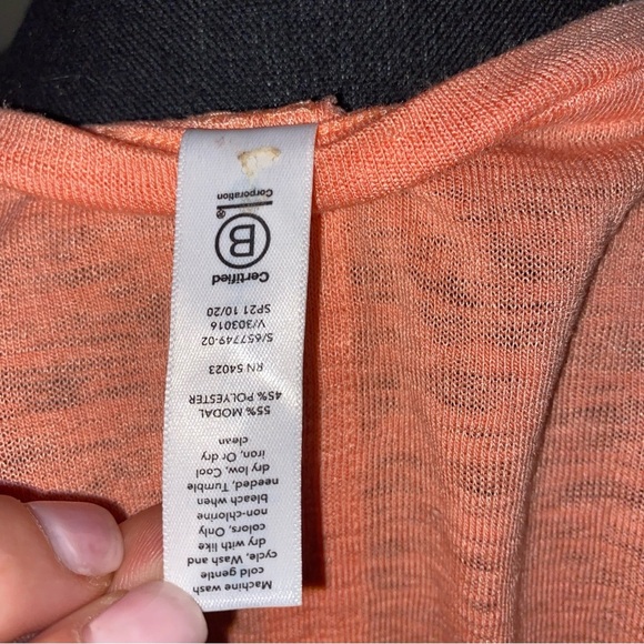 Athleta Peach-Pink Relaxed Short Sleeve Tee Small - Picture 3 of 7